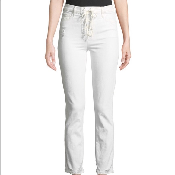 MOTHER Lace Up Jeans - Picture 3 of 4